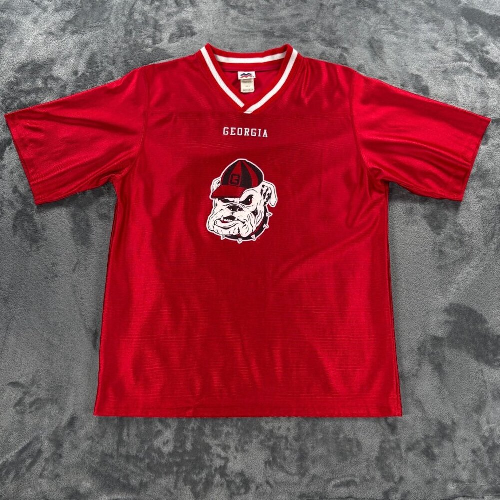 Vintage Majestic Football Jersey Georgia Bulldogs Youth Boy XL Made in USA